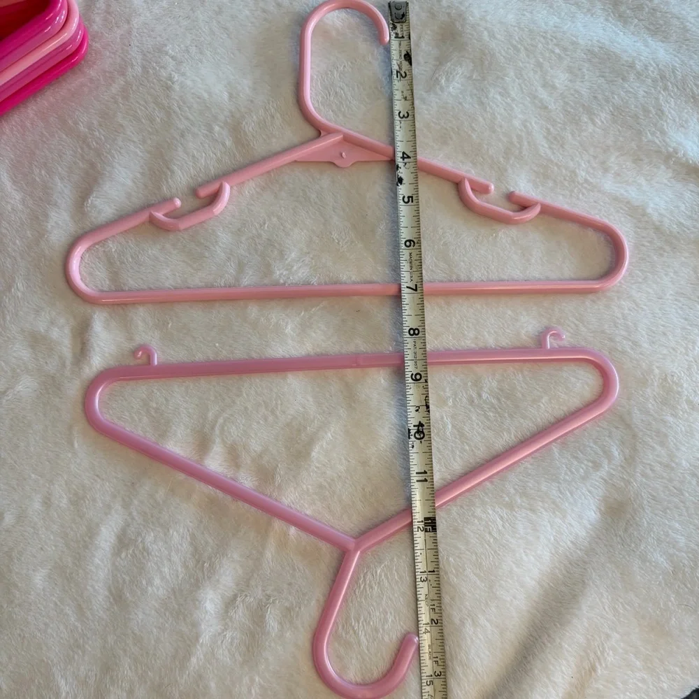 Lot of 10 Mixed Pink Plastic Children’s Hangers
